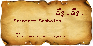 Szentner Szabolcs névjegykártya